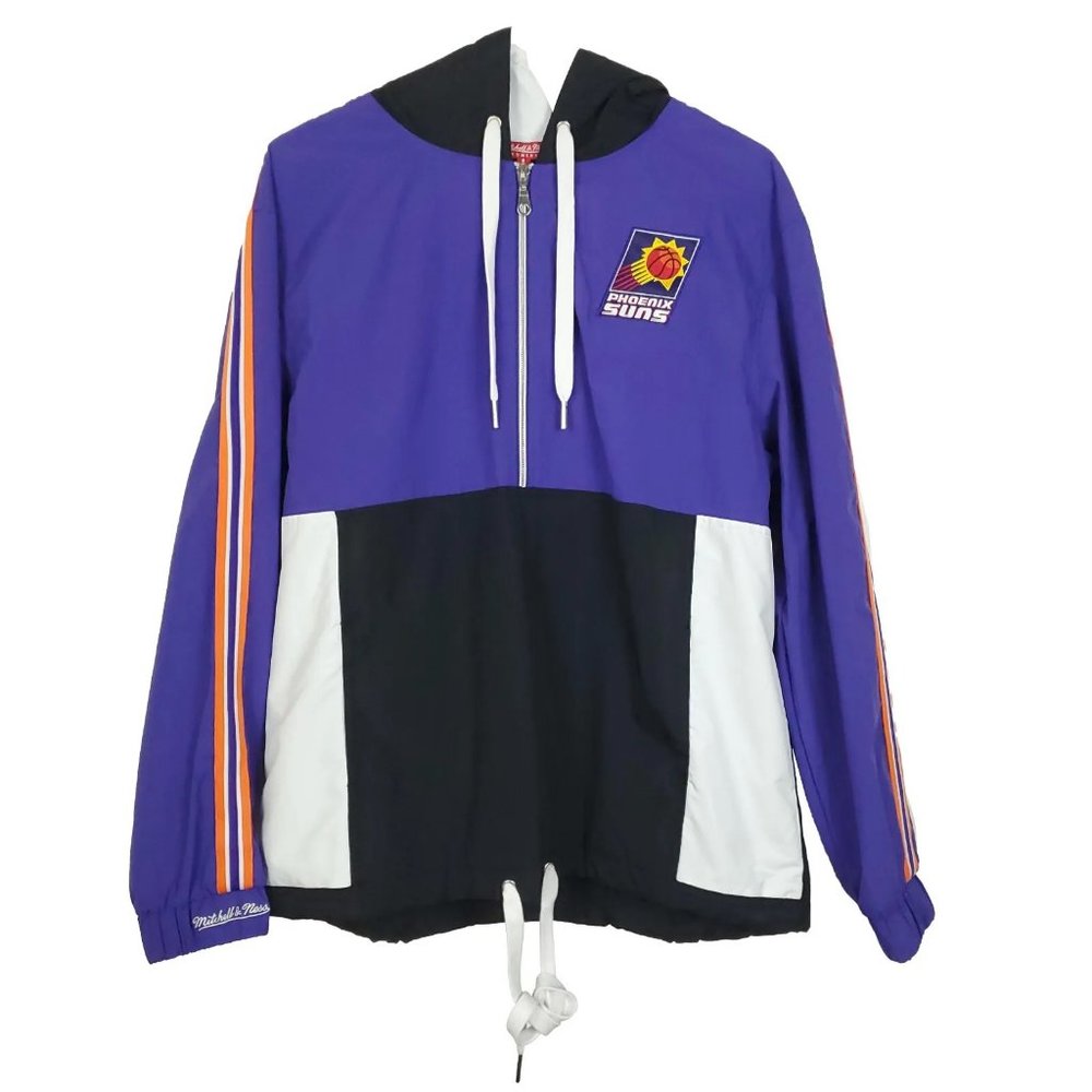 Phoenix Suns Mitchell & Ness NBA Windbreaker Jacket Womens‎ S Small Purple NWT